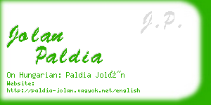 jolan paldia business card